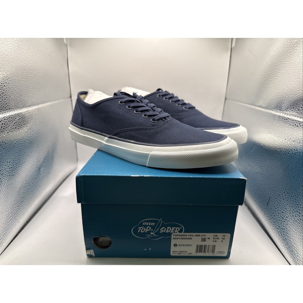 Sperry Top-Sider Men's 10 CVO MM 410 Navy/Marine Canvas Sneakers
